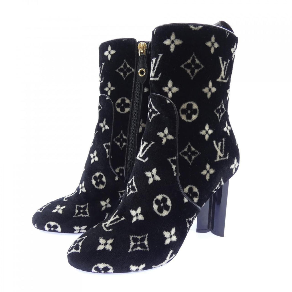 Louis Vuitton Monogram Velvet Silhouette Line Boots — view 3
