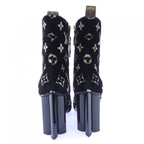Louis Vuitton Monogram Velvet Silhouette Line Boots — view 5