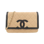 Chanel Chain Shoulder Bag Beige