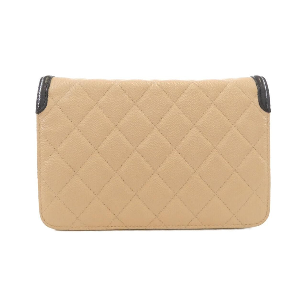 Chanel Chain Shoulder Bag Beige — view 2