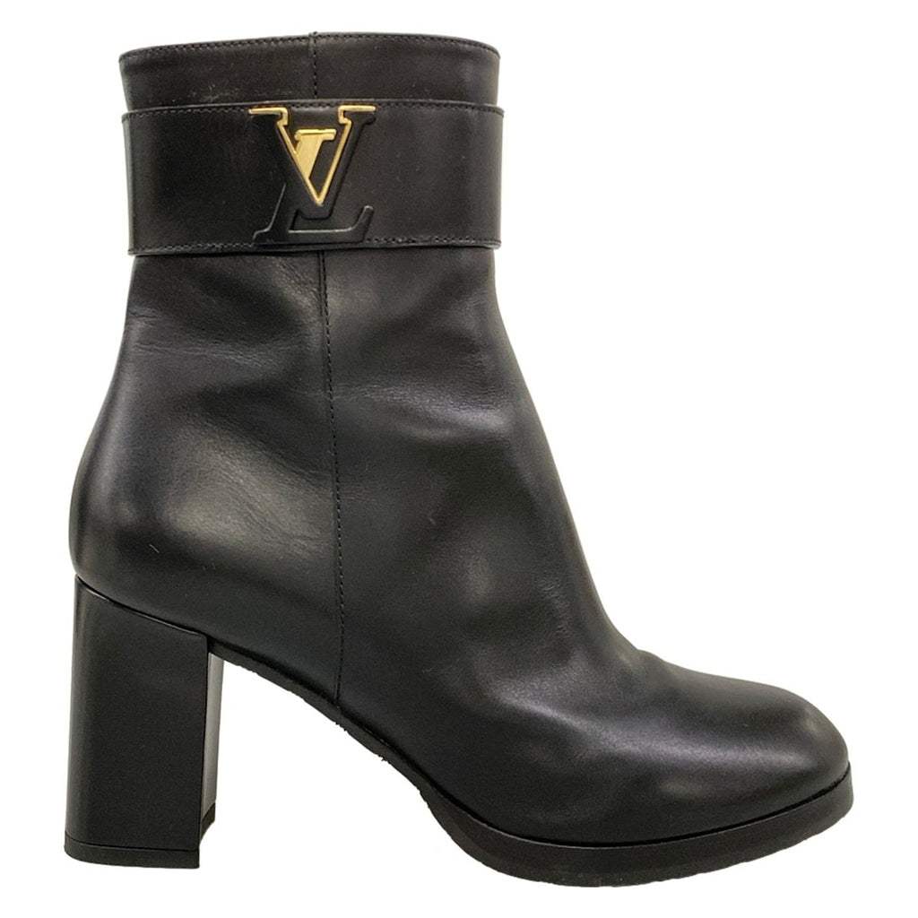 Louis Vuitton Short Boots 38 Midtown Ankle Black Leather — view 4