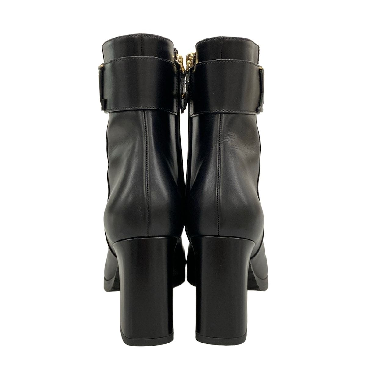 Louis Vuitton Short Boots 38 Midtown Ankle Black Leather — view 6