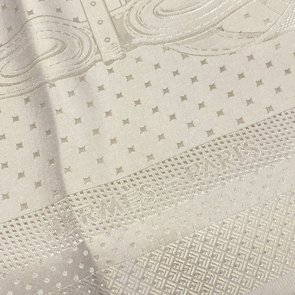 Hermes Scarf Carre Jacquard Coaching Linen Large Silk — view 4