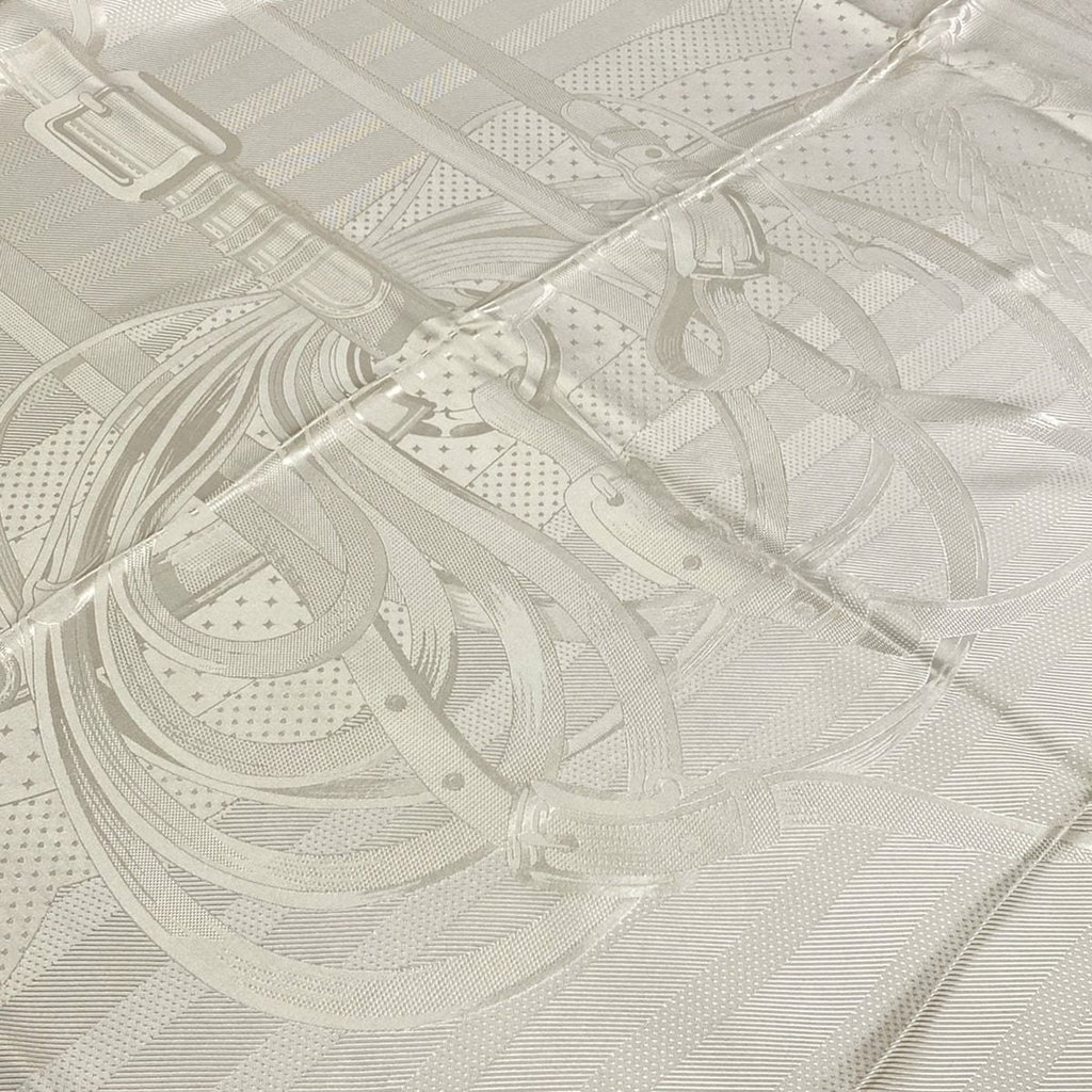 Hermes Scarf Carre Jacquard Coaching Linen Large Silk — view 3
