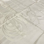 Hermes Scarf Carre Jacquard Coaching Linen Large Silk — view 3