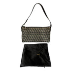 Fendi Zucchino Shoulder Bag Lightweight Gray