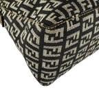 Fendi Zucchino Shoulder Bag Lightweight Gray — view 8