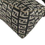 Fendi Zucchino Shoulder Bag Lightweight Gray — view 9