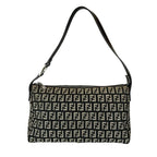 Fendi Zucchino Shoulder Bag Lightweight Gray — view 2