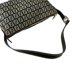 Fendi Zucchino Shoulder Bag Lightweight Gray — view 6