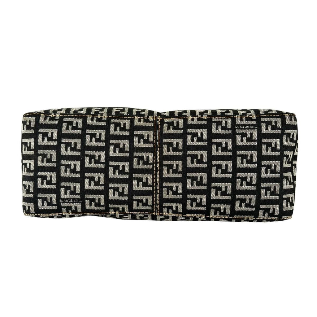 Fendi Zucchino Shoulder Bag Lightweight Gray — view 5