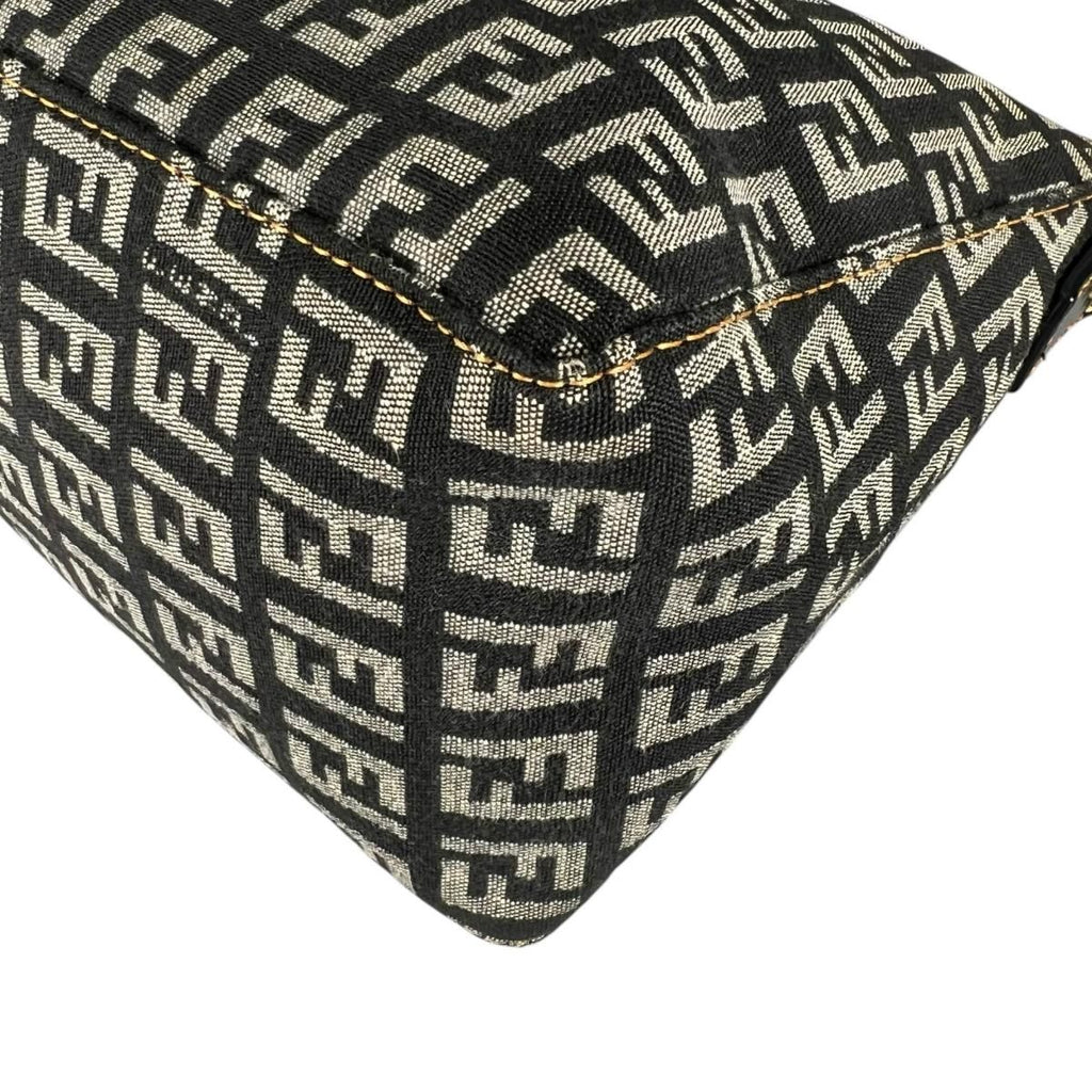 Fendi Zucchino Shoulder Bag Lightweight Gray — view 7