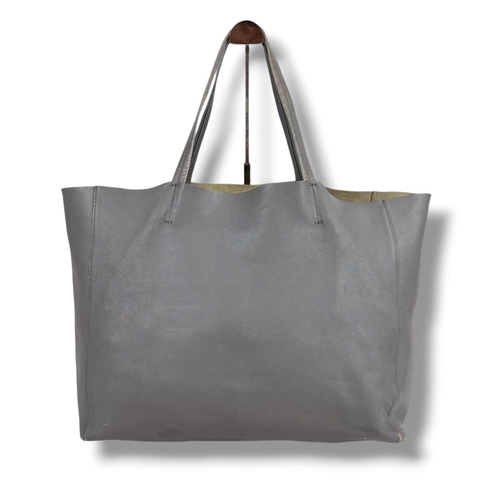 Celine Horizontal Cover Tote Light Gray Leather Shoulder Bag — view 2