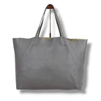Celine Horizontal Cover Tote Light Gray Leather Shoulder Bag — view 2