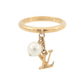 Louis Vuitton Ring LV Iconic Metal Faux Pearl