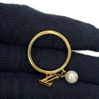 Louis Vuitton Ring LV Iconic Metal Faux Pearl