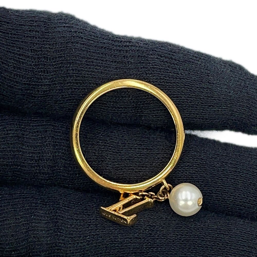 Louis Vuitton Ring LV Iconic Metal Faux Pearl