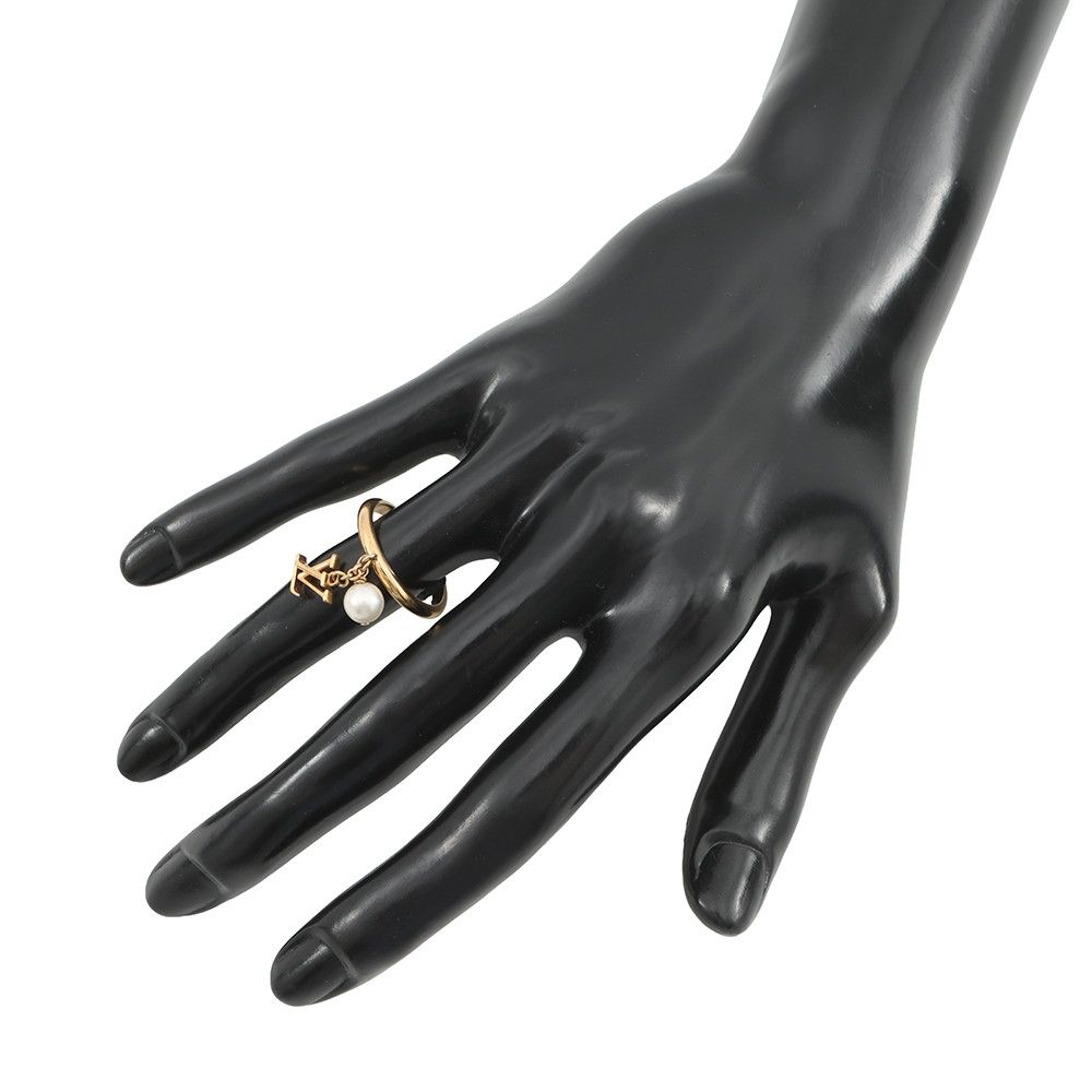 Louis Vuitton Ring LV Iconic Metal Faux Pearl