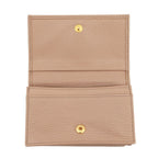 Prada Card Case Logo Leather Wallet Business — view 4