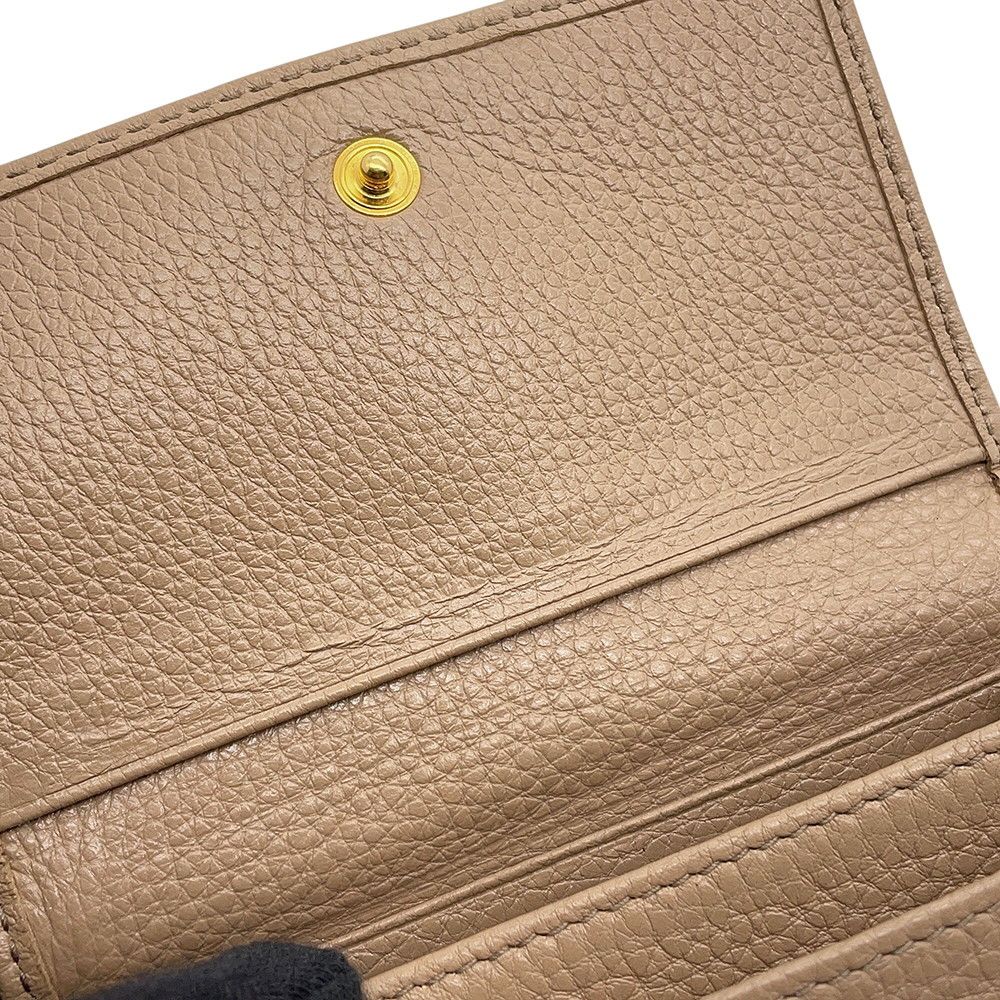 Prada Card Case Logo Leather Wallet Business — view 8