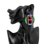 Hermes Earrings Equipe Buffalo Horn — view 4