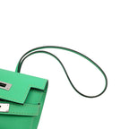 Hermes Bag Charm Kelly Festival Vert Comic Silver Swift — view 6