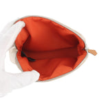 Hermes Pouch Bolide Mini Beige Silver Canvas Case — view 4