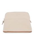 Hermes Pouch Bolide Mini Beige Silver Canvas Case
