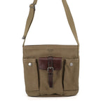 Prada Shoulder Bag Route Canvas Leather
