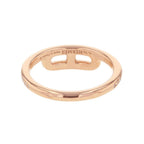 Hermes Ring Link Diamond Total 18k Pink Gold