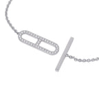 Hermes Bracelet Chaine D'ancre Diamond Total 18k White Gold — view 5