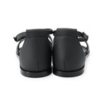 Hermes Sandals Santorini Epsom 38 Shoes Black — view 3