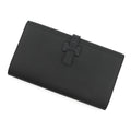 Hermes Wallet New Passant Toutenmain Black Silver Epsom