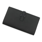 Hermes Wallet New Passant Toutenmain Black Silver Epsom