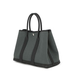 Hermes Tote Garden Party TPM Vert Mangrove Black Silver Toile Ash Negonda — view 2