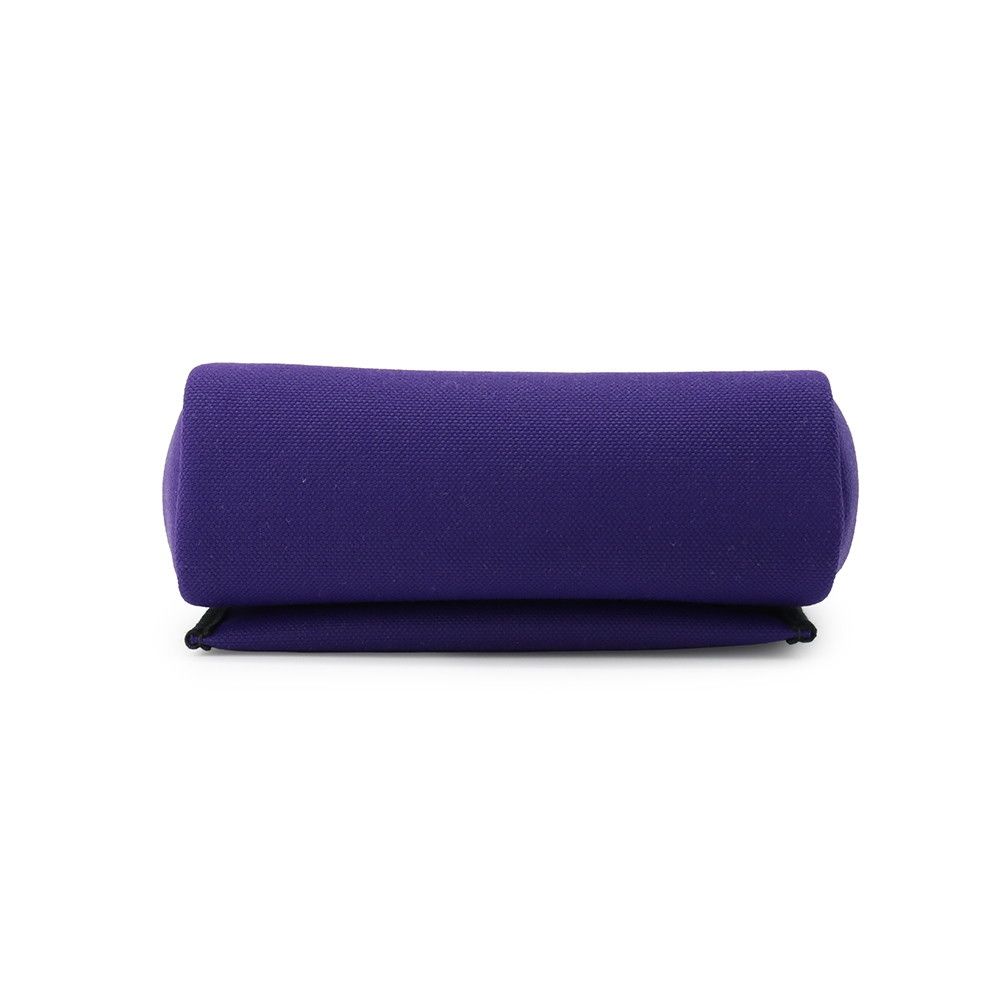 Hermes Shoulder Bag Herbag Zip Mini Purple Black Silver Toile Ash Vache Hunter — view 3