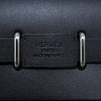 Hermes Shoulder Bag Herbag Zip Mini Purple Black Silver Toile Ash Vache Hunter — view 6