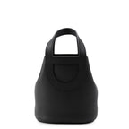 Hermes Tote in the Loop 18 Black Silver Taurillon Clemence Swift