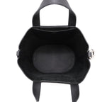 Hermes Tote in the Loop 18 Black Silver Taurillon Clemence Swift — view 5