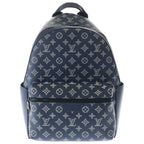 Louis Vuitton Monogram Shadow Discovery Backpack PM Navy Leather Silver