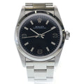 Rolex Oyster Perpetual Black Dial SS at Stainless Steel Automatic Winding