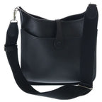 Hermes Evelyne PM Shoulder Bag Black Epsom Silver — view 2