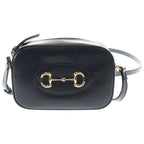 Gucci Horsebit Mini Shoulder Bag Black Leather Gold