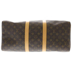 Louis Vuitton Keepall 45 Monogram Leather Boston Bag Gold Brown — view 5
