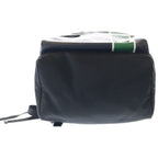 Prada Tessuto Backpack Bicolor Black Green Nylon Leather Silver — view 4
