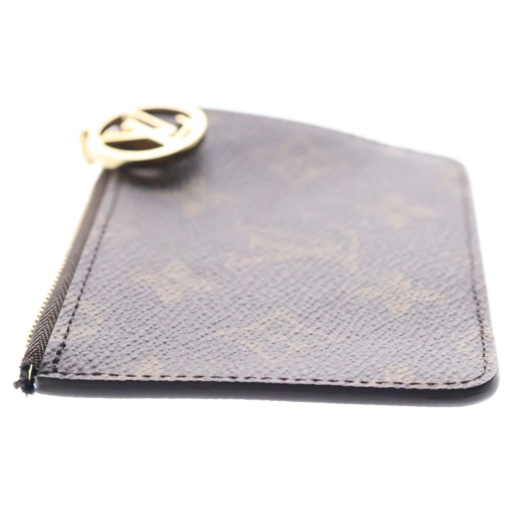 Louis Vuitton Monogram Card Holder Romy Case Blue Frost Brown — view 3
