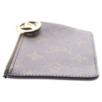 Louis Vuitton Monogram Card Holder Romy Case Blue Frost Brown — view 3