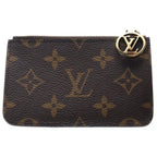Louis Vuitton Monogram Card Holder Romy Case Blue Frost Brown