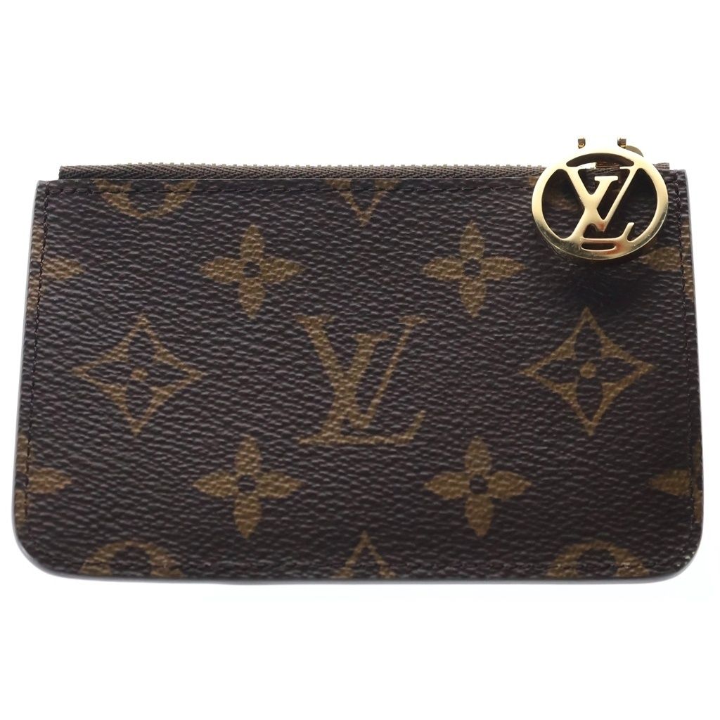 Louis Vuitton Monogram Card Holder Romy Case Blue Frost Brown