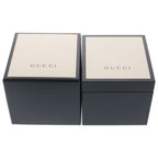 Gucci Timeless Floral Logo Leather Quartz Watch Ivory Gold — view 6